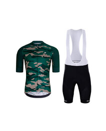 HOLOKOLO джерсі з коротким рукавом і шорти - CAMOTRAIL - чорний/зелений